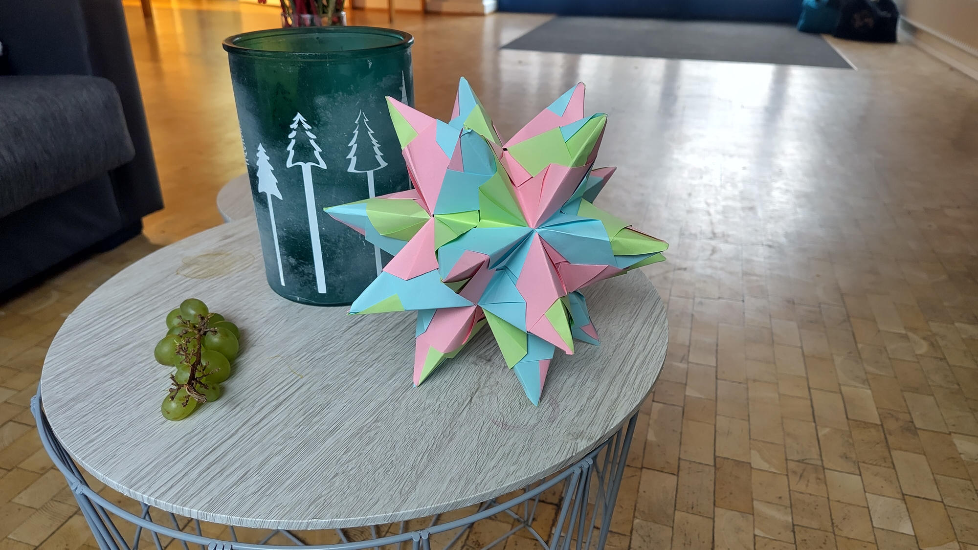 Ein Bild eines dreifarbigen Bascetta-Sterns.