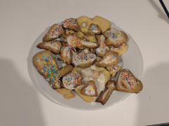 Cookies on a plate decorated