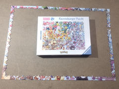 The Pokemon puzzle box with the outline of the Puzzle puzzled around it