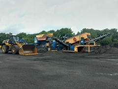 They seperate their recycling material in the back of the area
