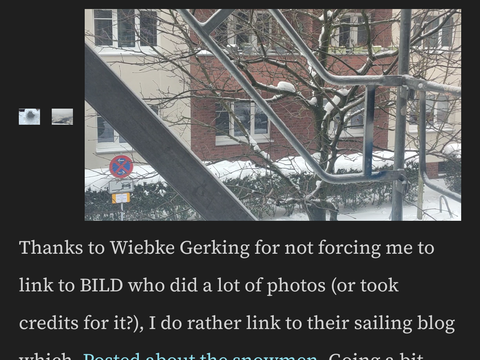 A screenshot of last weeks post, where the right entry of the thumbnail group is really large and the other two entries are not.